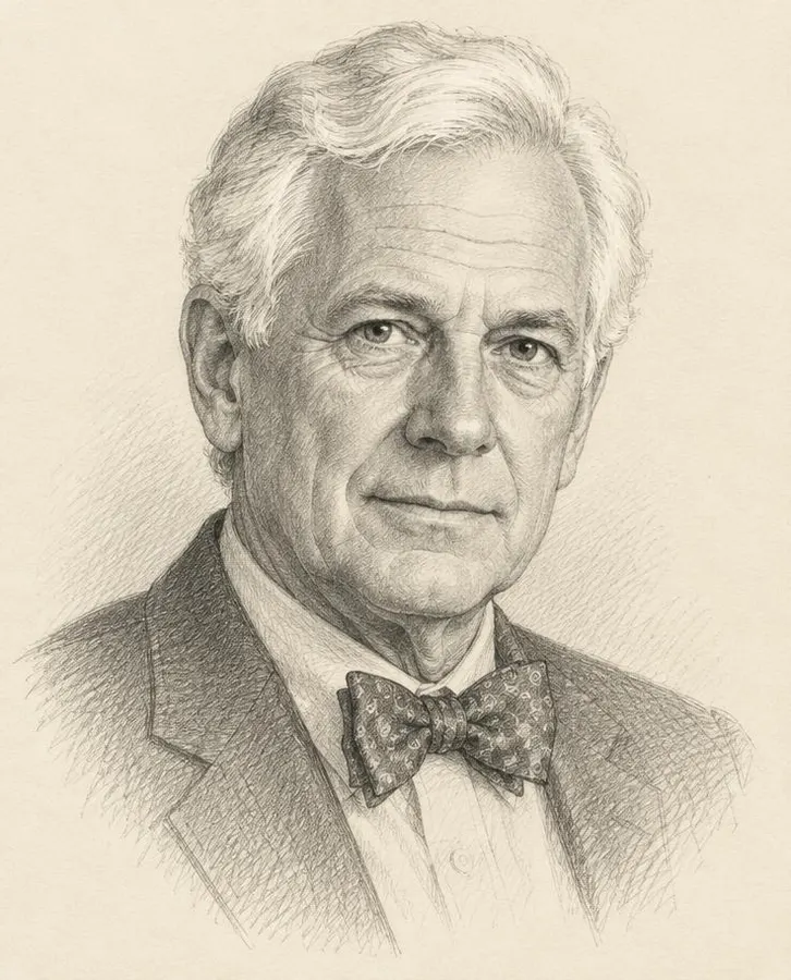 Pencil sketch of Prof. Dr. Albert Rhode